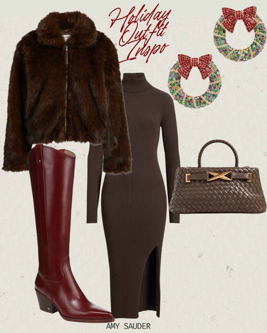 Holiday outfit ideas 
Winter outfit 
Boots 

#LTKHoliday #LTKFindsUnder100 #LTKSeasonal