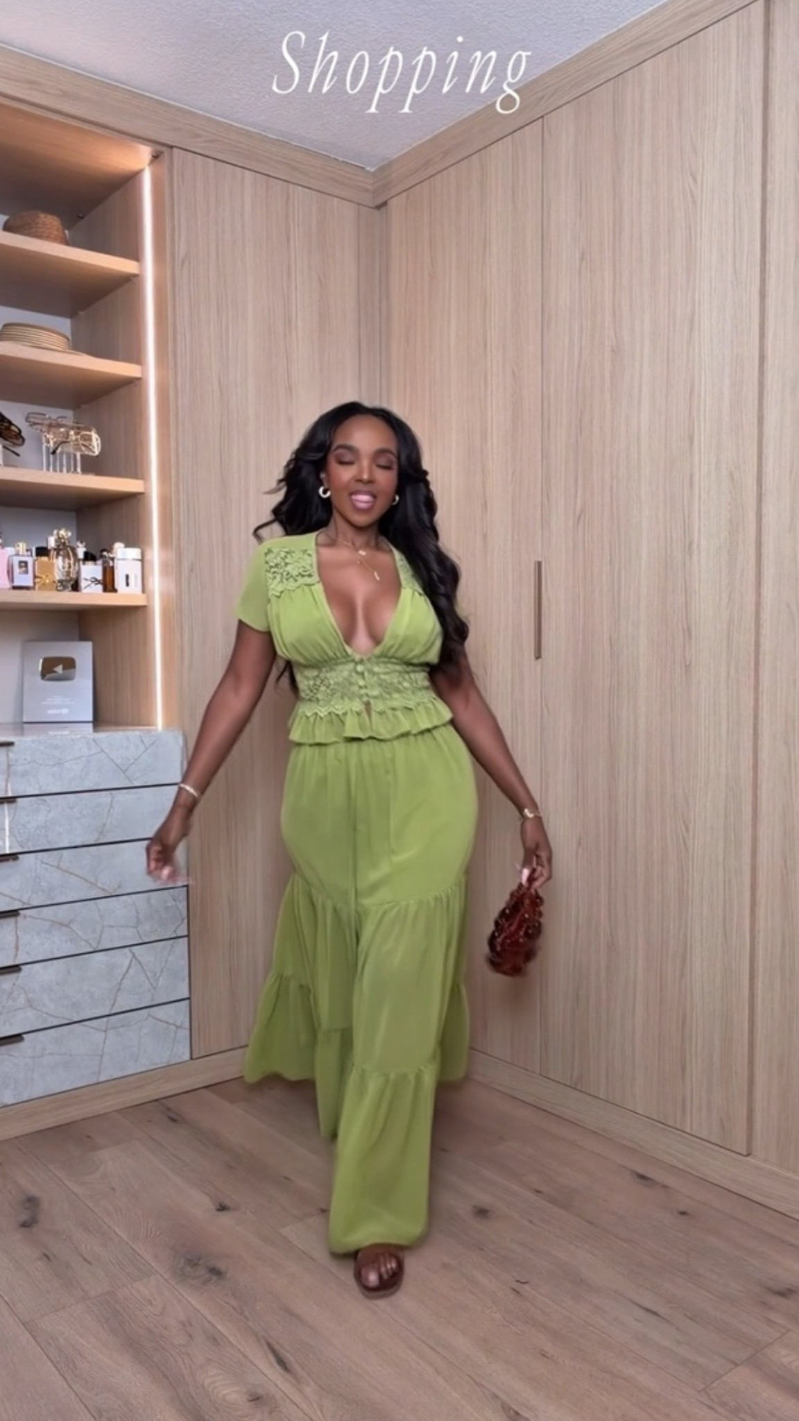 Hi Babes!

This green dress is one of those pieces that makes you feel instantly put together the second you put it on 💚✨ The color is gorgeous for summer, vacation, and resort wear, and the flowy silhouette gives that effortless luxury look without the luxury price tag.

I paired it with warm brown accessories and gold jewelry to bring out the richness of the green, and the result feels so elevated. This is the type of dress you'll reach for year after year, making it a great cost-per-wear purchase.

Where to wear this:
• Resort vacations
• Beach dinners
• Summer weddings
• Tropical getaways
• Sunset cocktails
• Birthday celebrations

The fit is flattering, lightweight, and perfect for warm-weather events when you want to look dressed up without sacrificing comfort.

Everything is linked below.

xx Kira | IG: KirasFashionFinds

34D - 27 - 40 • Size Small or 4

#LTKgrwm #LTKootd #LTKPetite