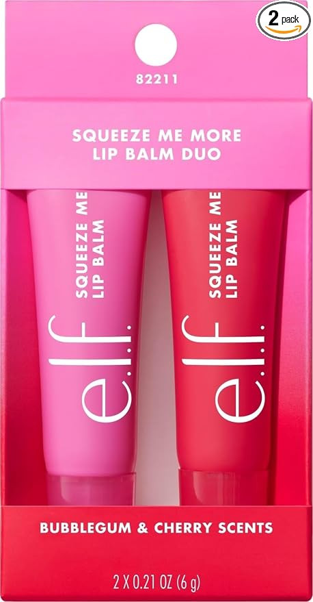 e.l.f. Squeeze Me More Lip Balm Duo, Moisturizing Balm For A Sheer Tint Of Color, Made With Hyalu... | Amazon (US)