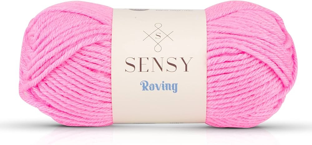 Sensy Roving Yarn, 3.5 oz, 132 Yards, Gauge 5 Bulky (Neon Pink) | Amazon (US)
