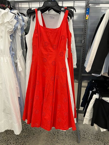 Such a pretty free assembly dress at Walmart! Lined, cotton eyelet, pockets. Fits true to size. Memorial Day weekend outfit patriotic Fourth of July 4th wedding guest dress 

#LTKStyleTip #LTKFindsUnder50