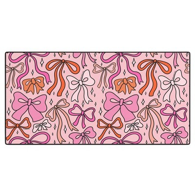 Doodle By Meg Pink Bow Print Desk Mat | Target