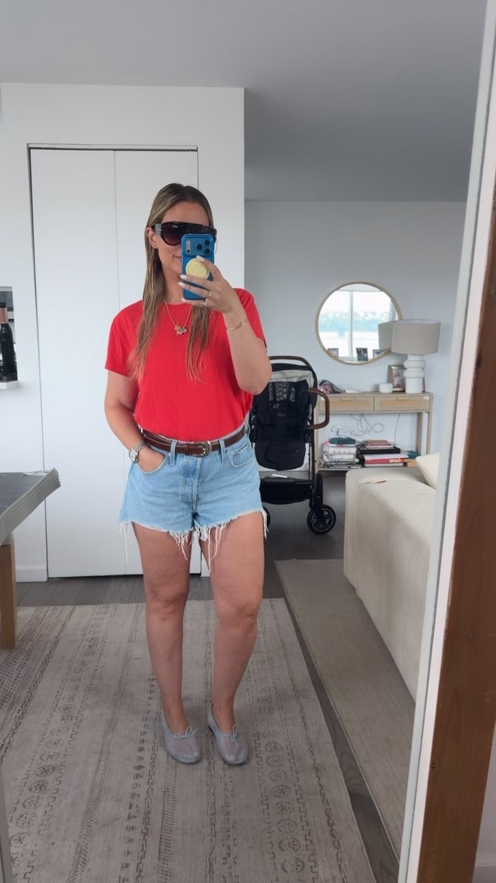 My forever fave Jean shorts -- $75 and the perfect tee — daily edit cover from Found by Em