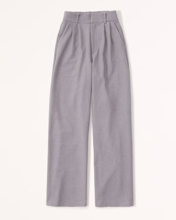 Tailored Wide Leg Pants | Abercrombie & Fitch (US)