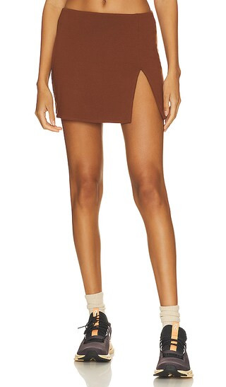 X Revolve Essentials Moly Skirt in Cappuccino | Revolve Clothing (Global)