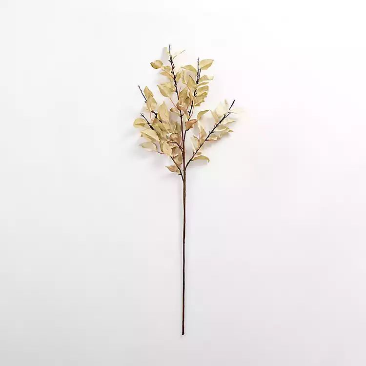 Ivory and Brown Fall Leaf Stem | Kirkland's Home