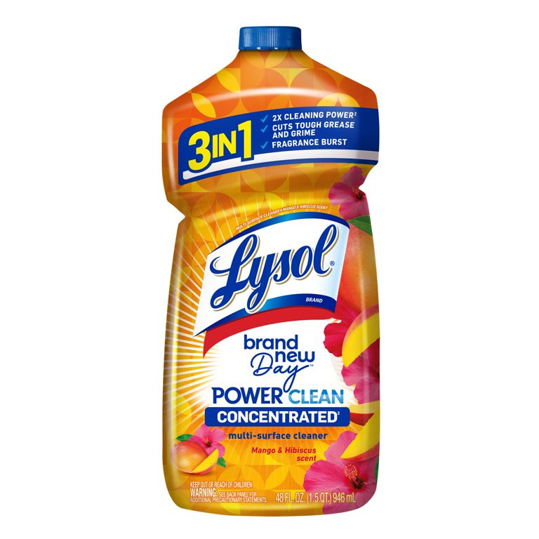 Lysol® Multi-Surface Cleaner - Pourable Brand New Day™ Mango & Hibiscus 9/48 oz. | Walmart (US)