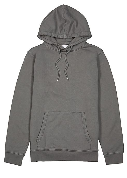 Charcoal hooded cotton sweatshirt | Harvey Nichols (Global)