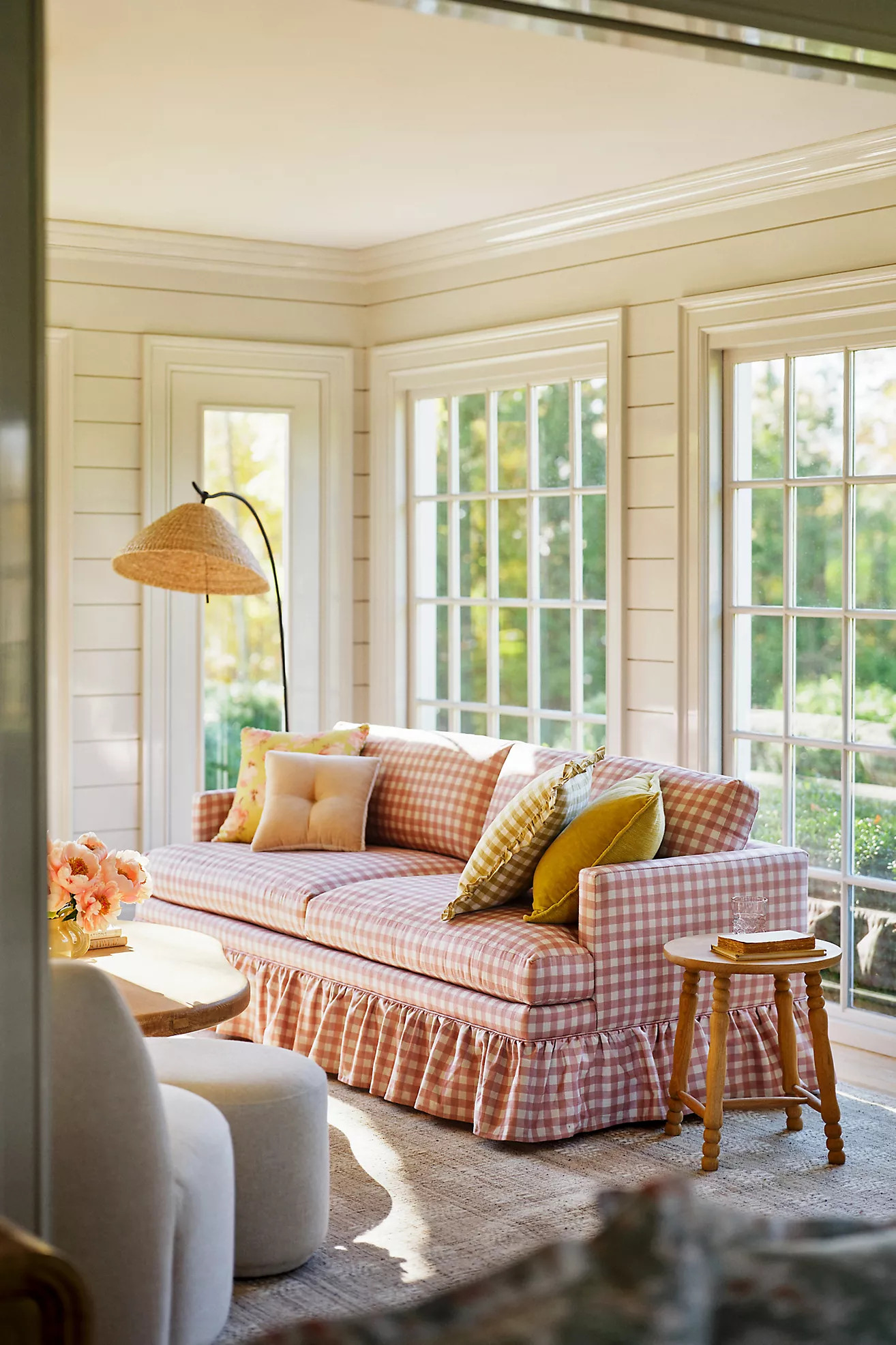 Bowen Ruffle Skirted Sofa | Anthropologie (US)