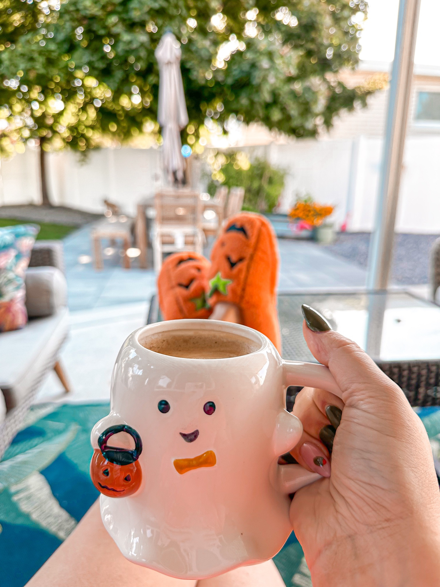 $5 spooky mugs are back! Snagged this cutie. Peep the slippies too 🎃 🖤

Halloween mugs
Halloween decor
Halloween pajamas 
Target Halloween
Walmart Halloween 

#LTKHome #LTKOver40 #LTKSaleAlert