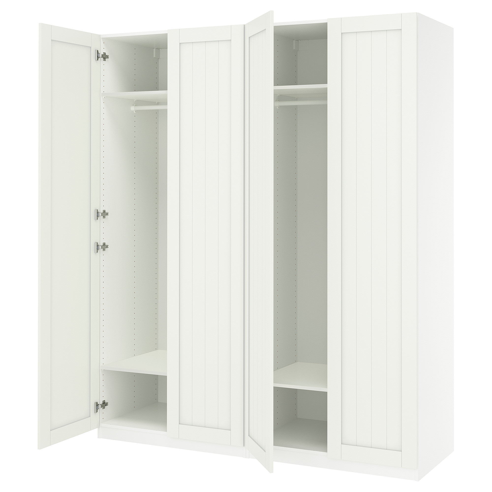 PAX / GULLABERG Wardrobe combination, white/white, 78 3/4x23 5/8x93 1/8 " | IKEA US