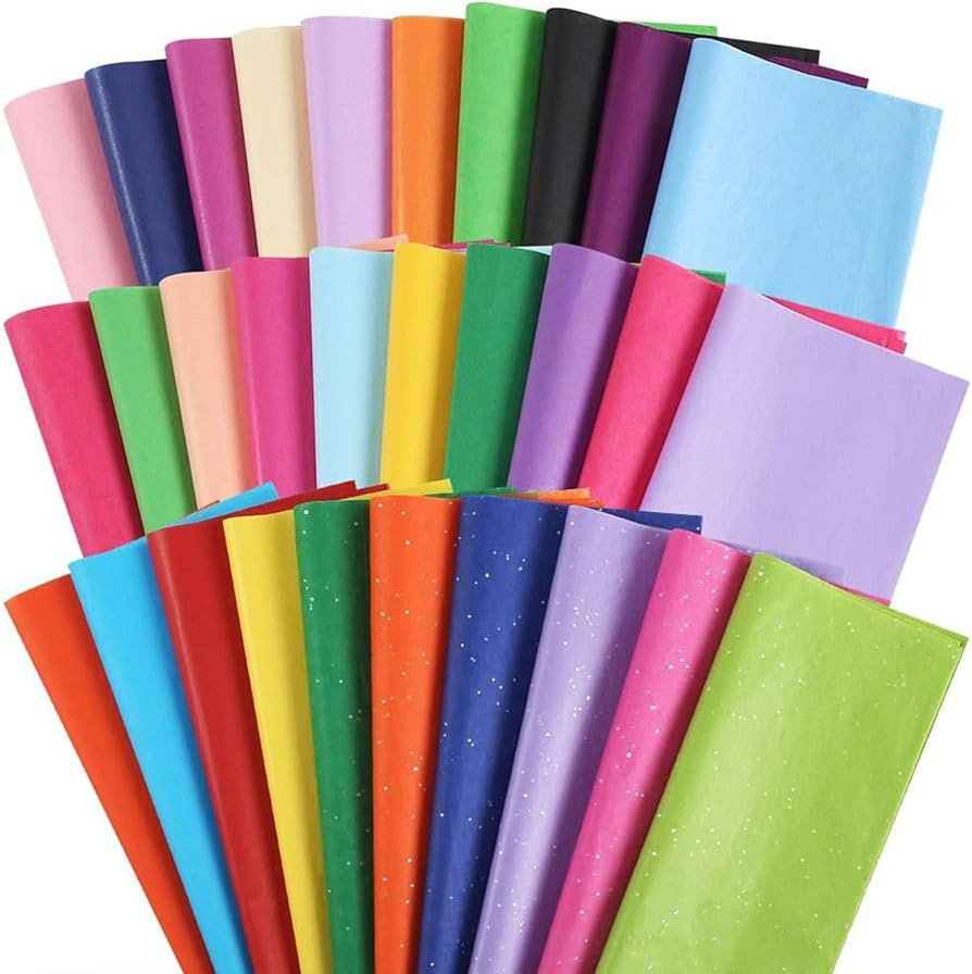 3 Otters 150 Sheets Tissue Paper, 14x20 Inch Tissue Paper for Gift Bags 30 Colors Gift Wrap Suppl... | Amazon (US)