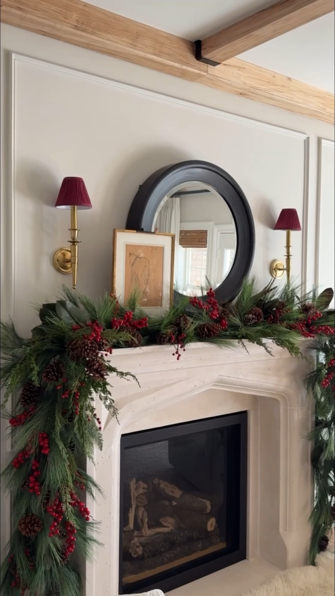 Everything I used to style my fireplace mantel this holiday… 

#LTKHome #LTKSeasonal #LTKHoliday