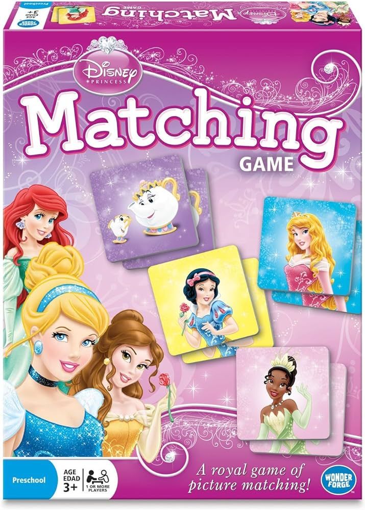 Disney Princess Matching Game by Wonder Forge | For Boys & Girls Age 3 to 5 | A Fun & Fast Disney... | Amazon (US)
