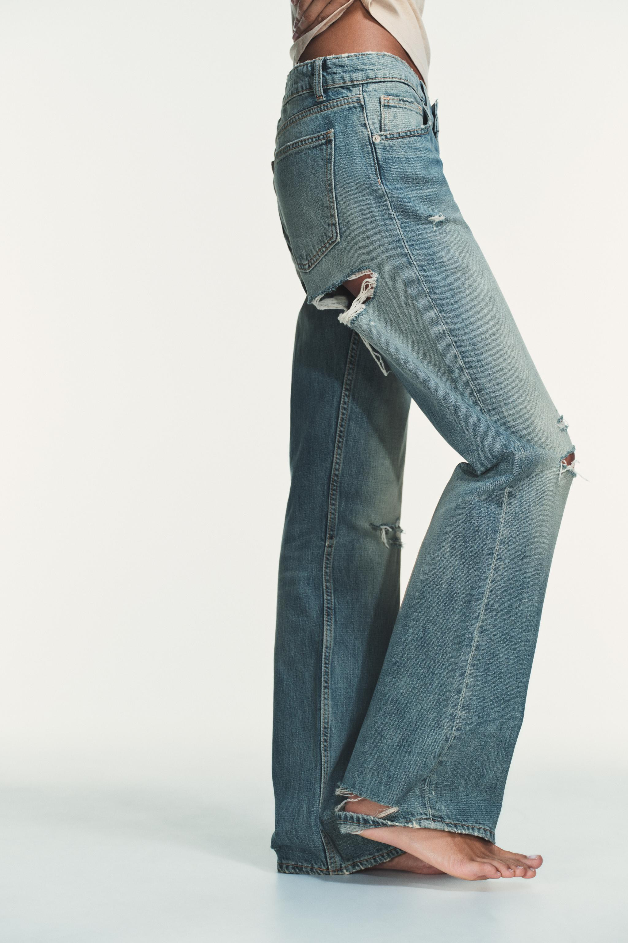 TRF LOW RISE WIDE LEG JEANS | Zara US