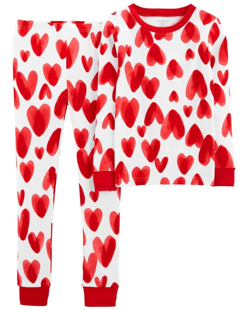 2-Piece Valentine's Day Heart 100% Snug Fit Cotton PJs | Carter's