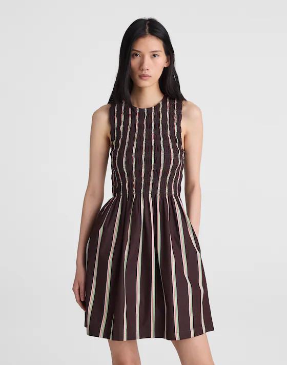 Madewell x Shopbop Melody Smocked Mini Dress | Madewell