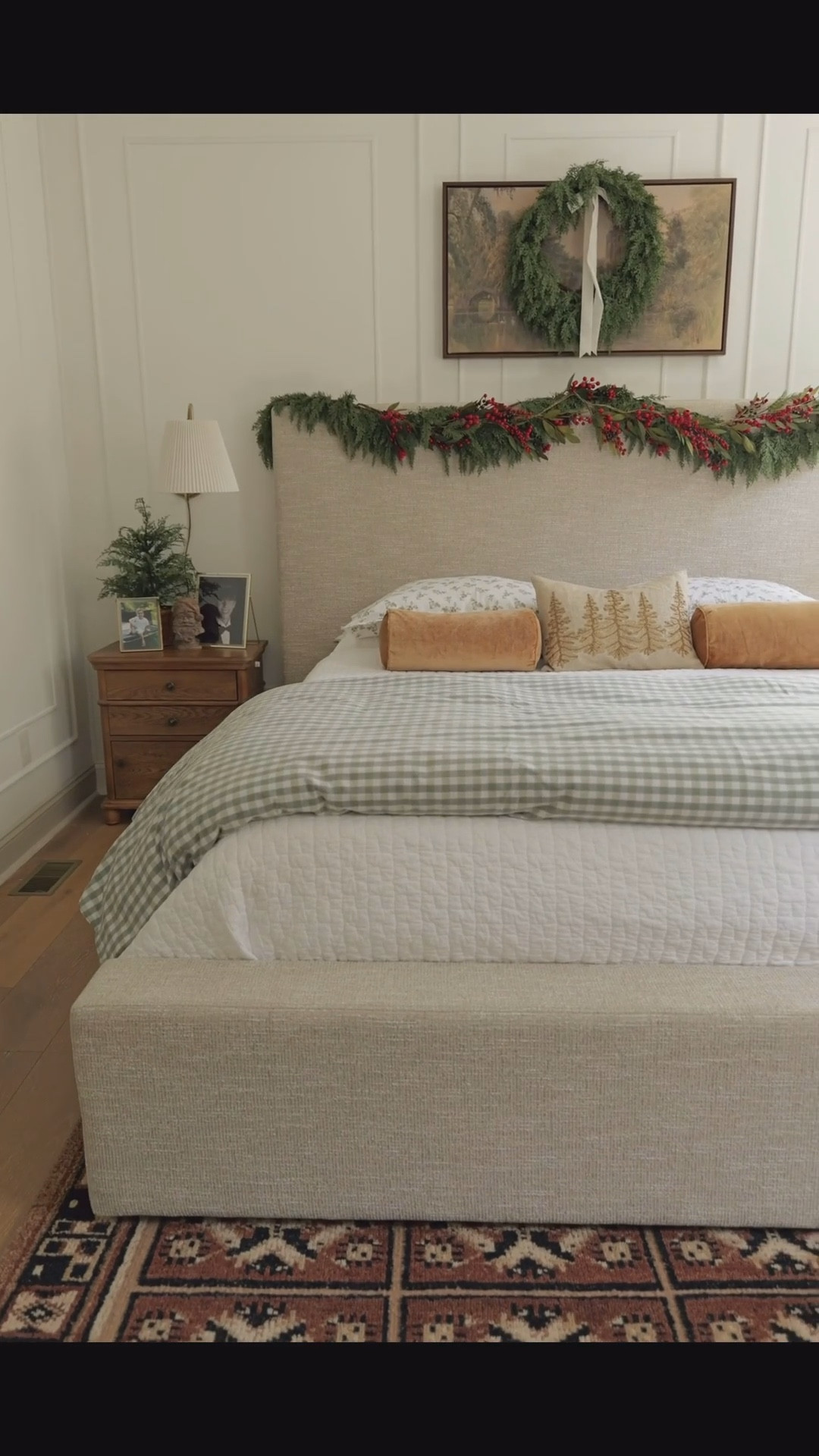 A Christmas bedroom with all the storage! 

#ashleypartner

#LTKSeasonal #LTKHome