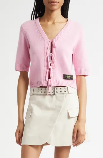 Tie Front Wool Blend Cardigan | Nordstrom