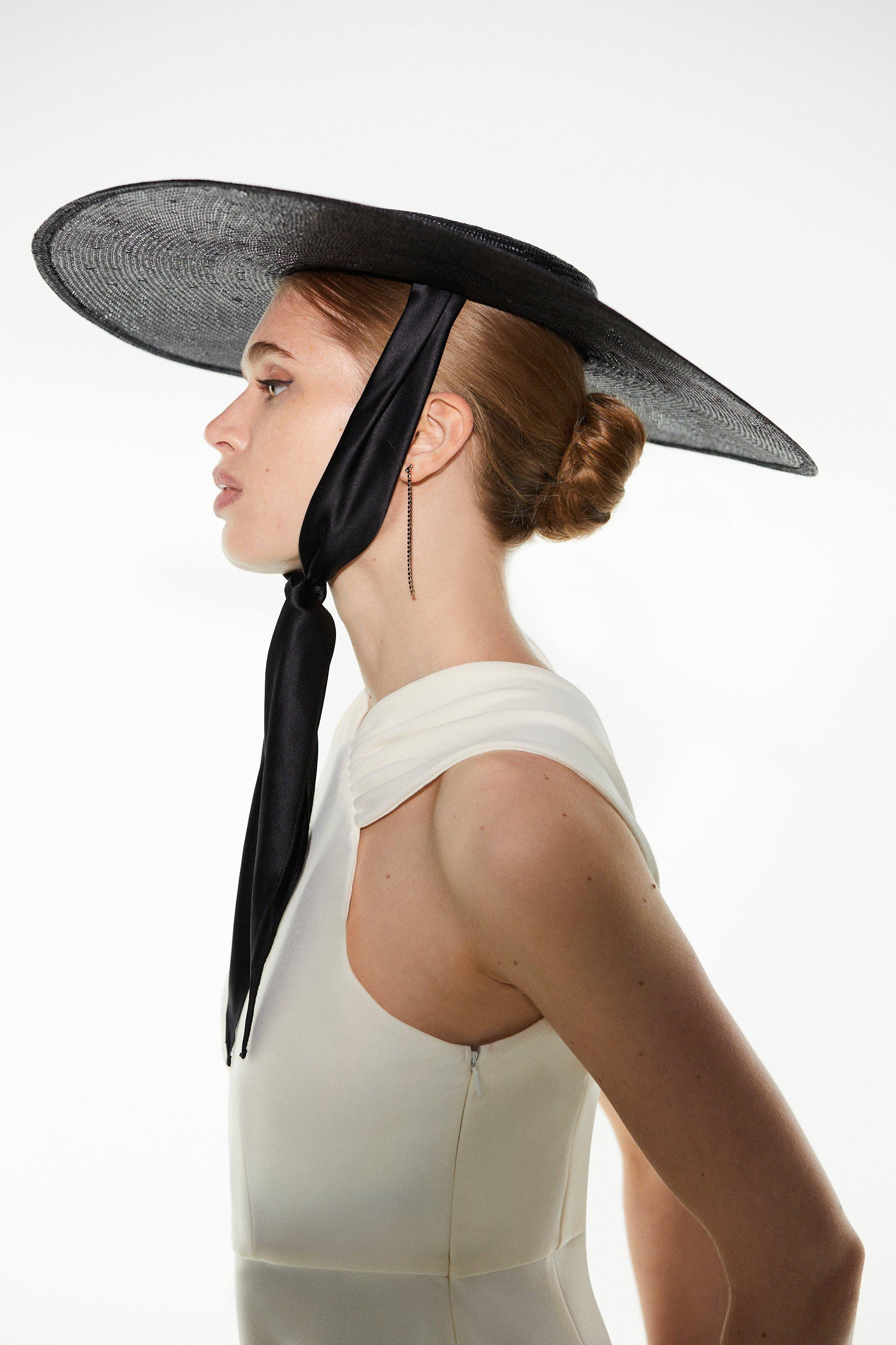 Emily-London Statement Boater | Karen Millen UK + IE + DE + NL