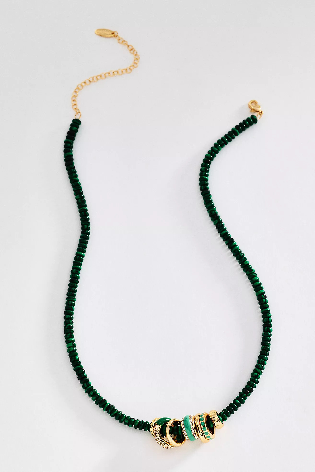 Linked Ring Beaded Necklace | Anthropologie (US)