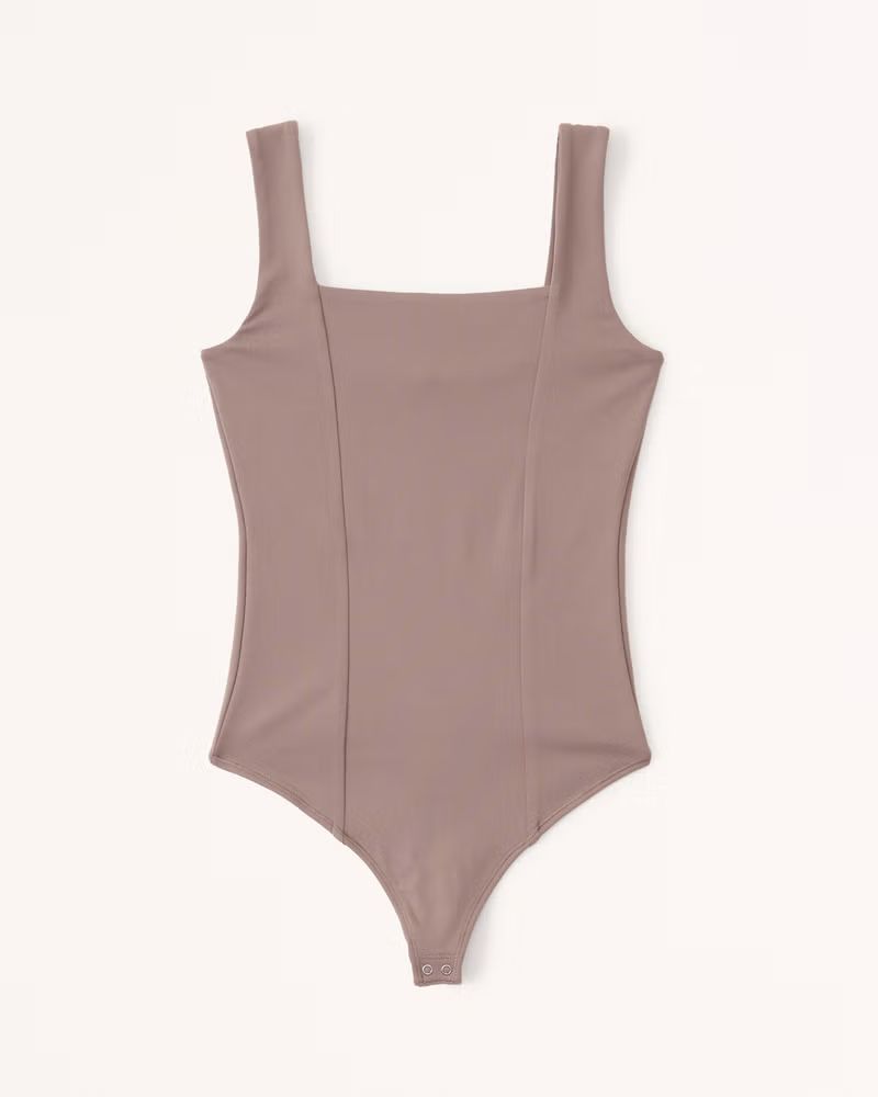 Women's Seamed Squareneck Bodysuit | Women's Up To 25% Off Select Styles | Abercrombie.com | Abercrombie & Fitch (US)