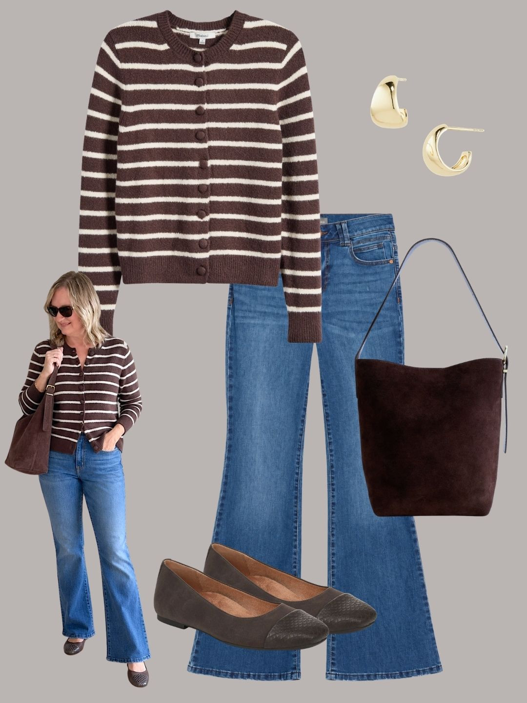 A fall outfit with chocolate brown and it’s all on sale at Nordstrom Rack 🍂 My entire outfit from @nordstromrack is on sale! 🍂 #ad #ltkmidsize #chocolatebrown #OutfitInspiration #casualchic 
 

 #LTKootd #LTKOver40 #LTKMidsize