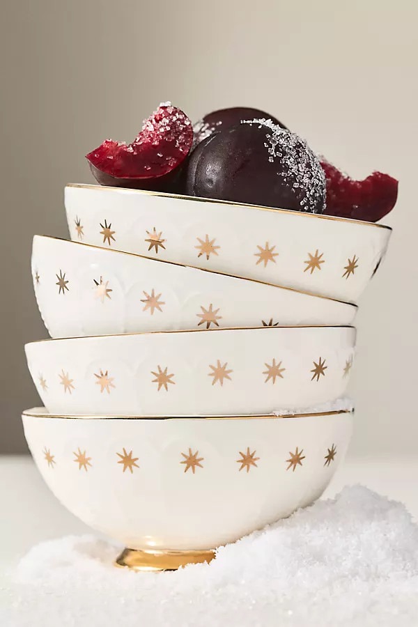 New York City Ballet Stoneware Cereal Bowls, Set of 4 | Anthropologie (US)