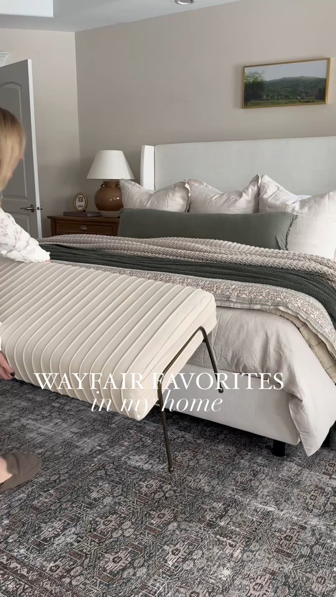 Wayfair home favorites in my home! @wayfair #wayfairhome #wayfair #wayfairfinds #bedroom #bed #rug #bedding #homerefresh #springhome #home 

#LTKWatchNow #LTKHome #LTKSaleAlert
