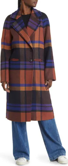 Walker Relaxed Fit Plaid Coat | Nordstrom
