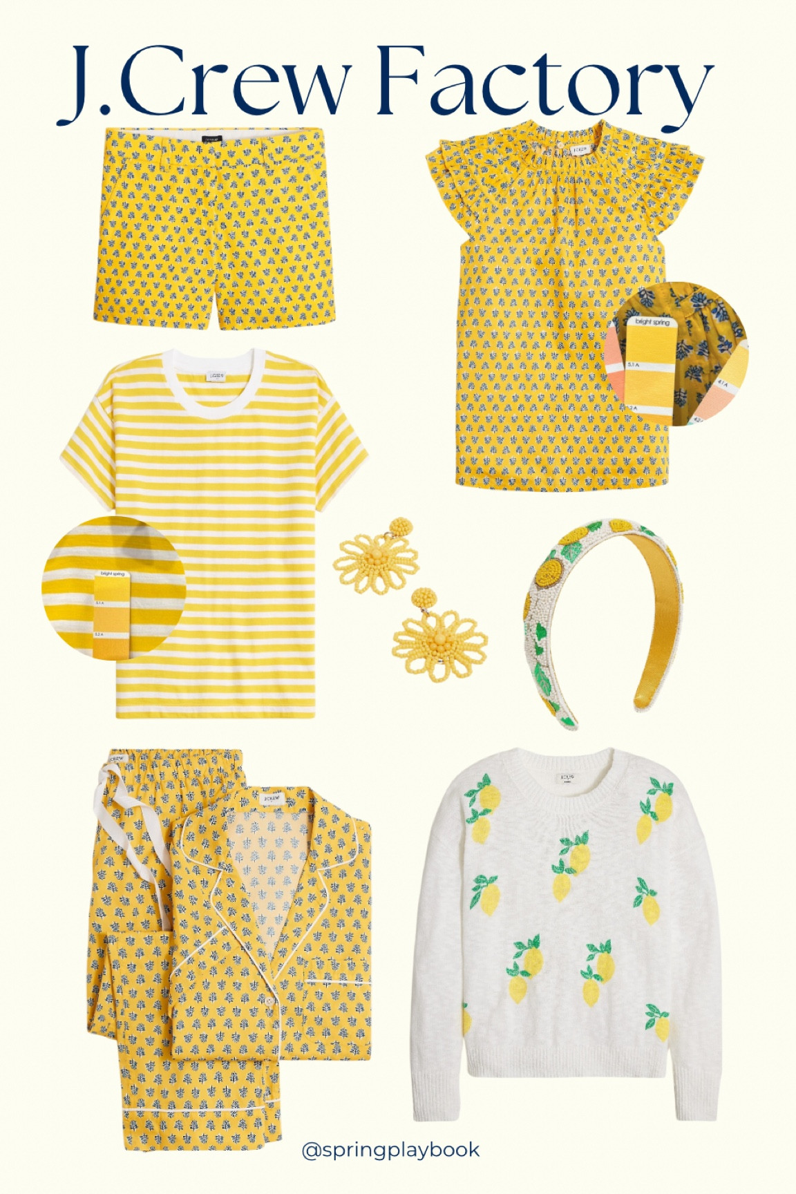 J.Crew Factory has some yellow that is going to make Clear Springs shine! I do think some Warm Springs will love this as well. If you’re a Light Spring and love this color, they the shorts with a cream shirt or the accessories. 

#createdcolorful #createdcolorfulspring #hocspring #tcispring #pcaspring #lightspring #warmspring #truespring #brightspring #clearspring #paintboxspring #bluespring

#LTKOver40 #LTKMidsize #LTKSaleAlert