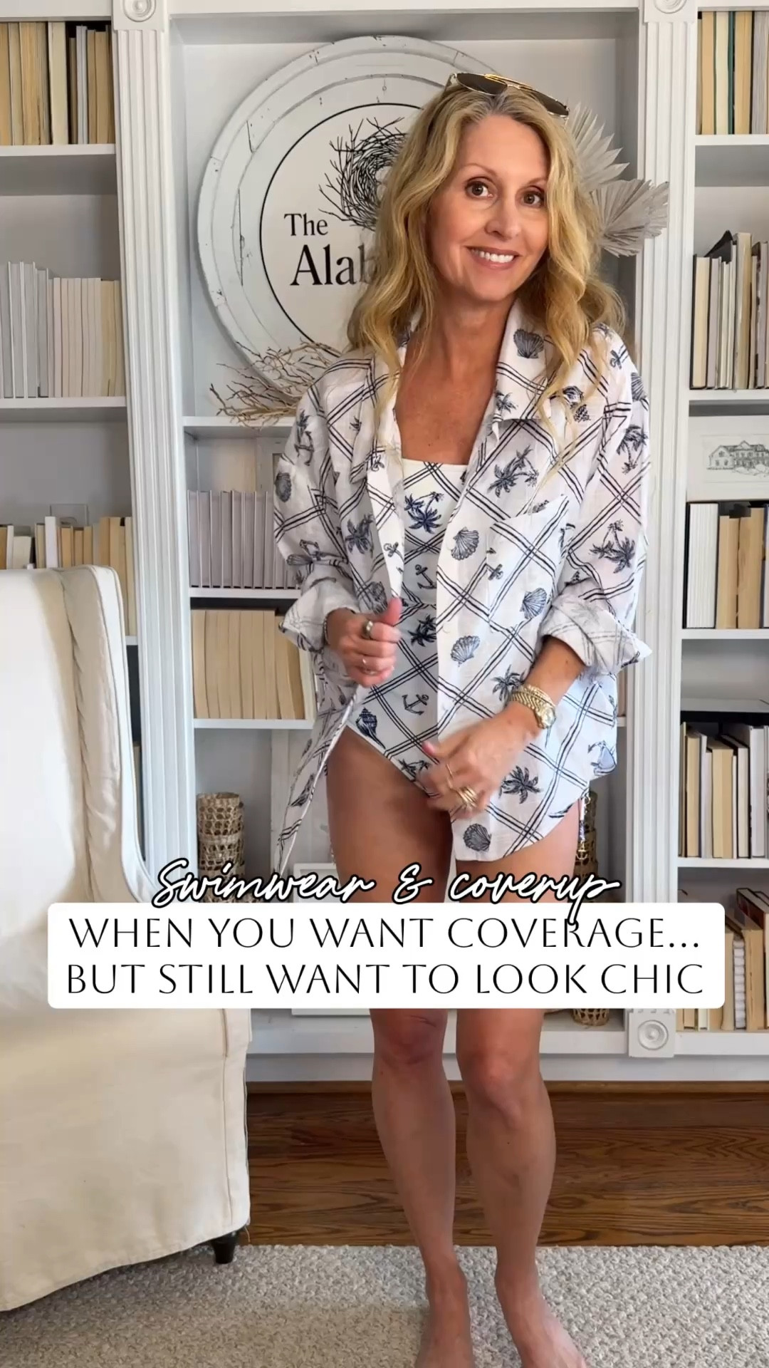 At this stage, I want swimwear that looks great, covers what it needs to cover, and actually feels good.
Add a beautiful coverup, the right shorts or a maxi skirt and suddenly it’s a whole look 🤍💙

We’re not covering up, we’re styling smart.

Wearing a small in the suit, and I’d say it runs a little small for a target size small.



summer layering, women over 40 style,
flattering swimwear for women over 40, midlife swim style, supportive one piece swimsuit, chic coverup outfit, modest but modern swimwear, neutral resort wear, classic summer style, confidence over 40 fashion
#midlifefashion #over40style #womenover40 #midlifewomen #swimwearstyle #flatteringswimwear 
#swimstyle #resortwear #timelessstyle #confidenceatanyage

#LTKSeasonal #LTKTravel #LTKSwim