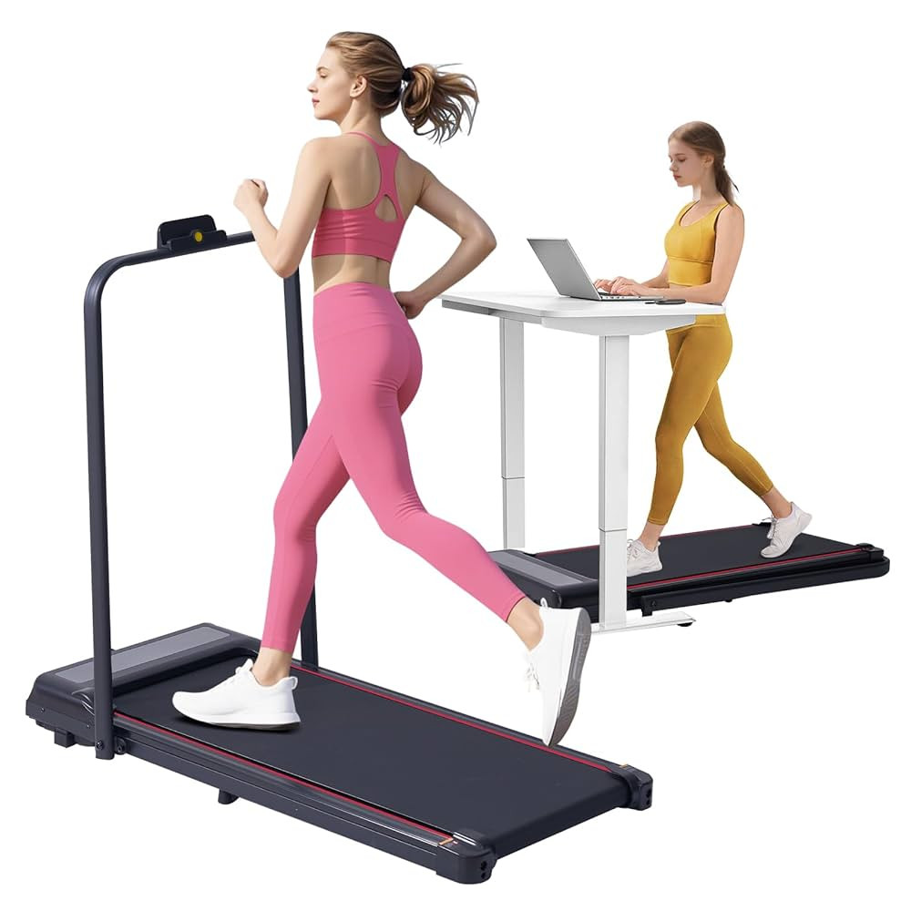 Walking Pad with Handle Bar, 3.0HP Walking Pad Treadmill with Handles, 3 in 1 Portable Under Desk... | Amazon (US)