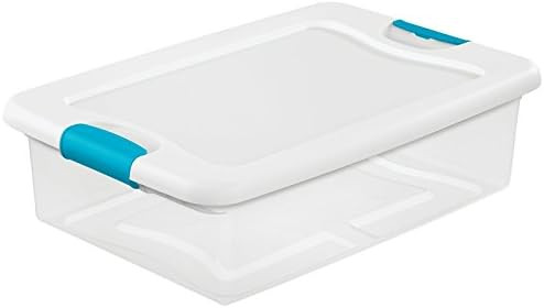 STERILITE 14968006 Latching Storage Box, See-Through Base, 32-Qt. - Quantity 6 | Amazon (US)