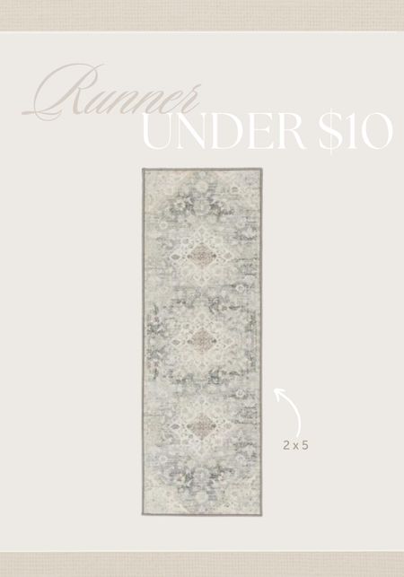 New runner under $10! Comes in other sizes and the color and print are so beautiful! 

#walmart #walmartfind #runner #rug #homefind 

#LTKHome #LTKSeasonal #LTKFindsUnder50