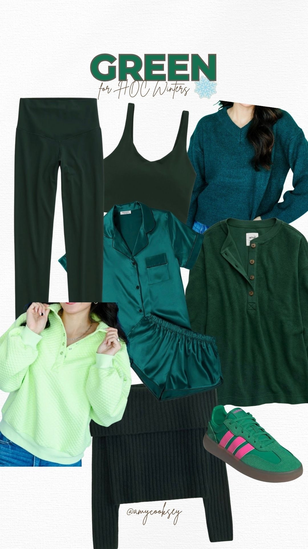 HOC Winter finds: GREEN edition ❄️

Sprinter Winter | Sultry Winter | Satin Pajamas | Green Sneakers | Jewel Tones

#LTKFindsUnder100 #LTKSeasonal
