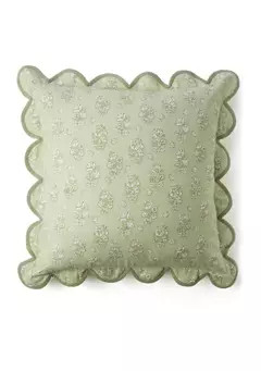 Floral Printed Scalloped Throw Pillow | Belk