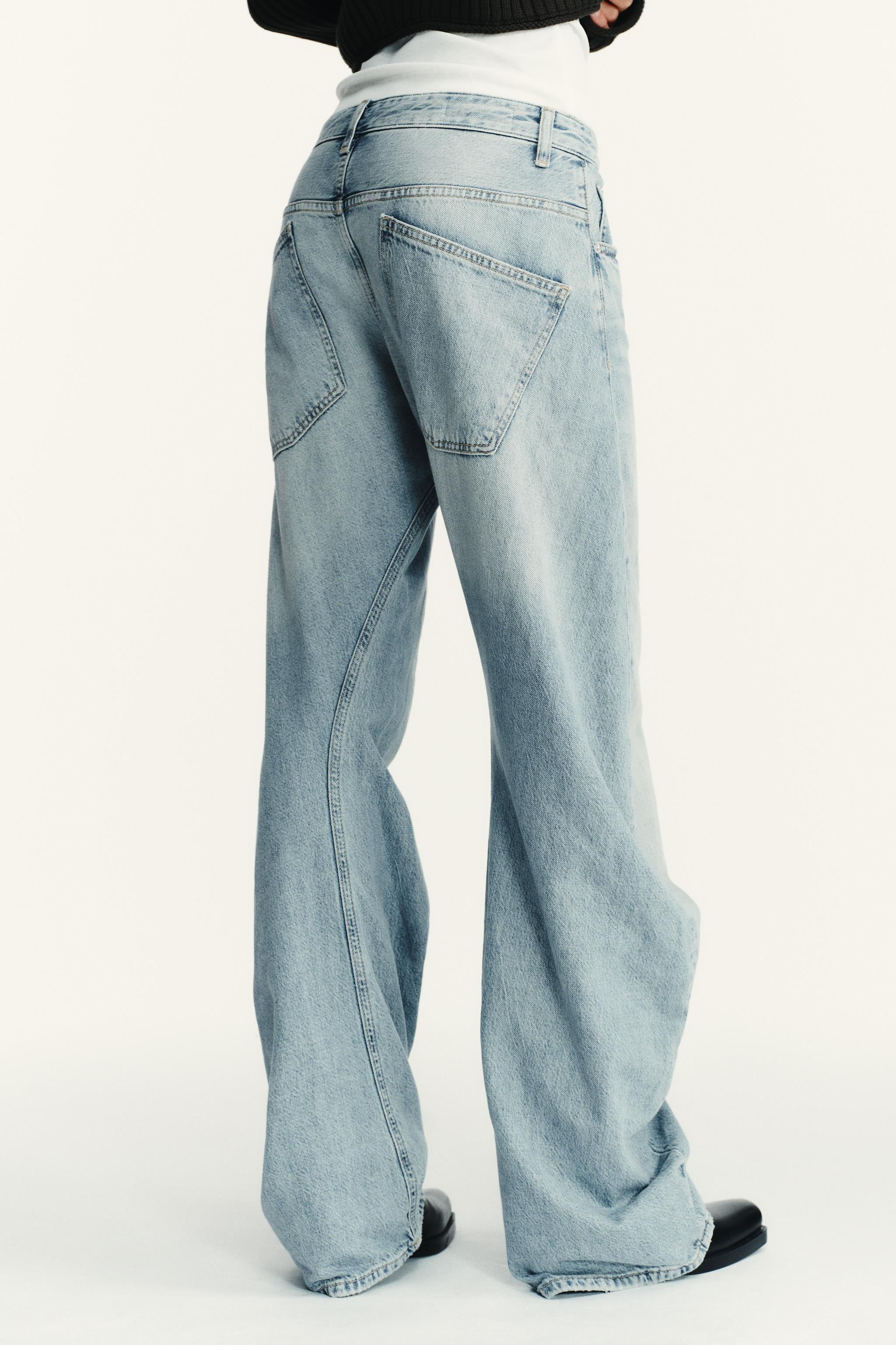 TRF SHIFTED SEAM LOW WAIST JEANS | Zara US