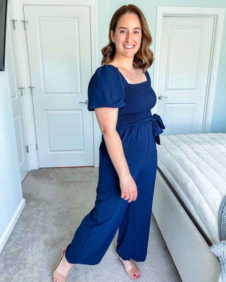The perfect puff sleeve jumpsuit! 

bump friendly, grandmillennial coastal grandmother coastal classic preppy casual fashion mom style petite style, Pinterest style, style over 30, capsule wardrobe, mom style, outfit idea, outfit inspo, neutral outfit, size medium, size 8, size 10, petite fashion, petite style, fall trends, outfit inspo, shopping haul, midsize, spring outfit, spring style, postpartum, jumpsuit, amazon 


#LTKfindsunder50 #LTKmidsize #LTKwedding