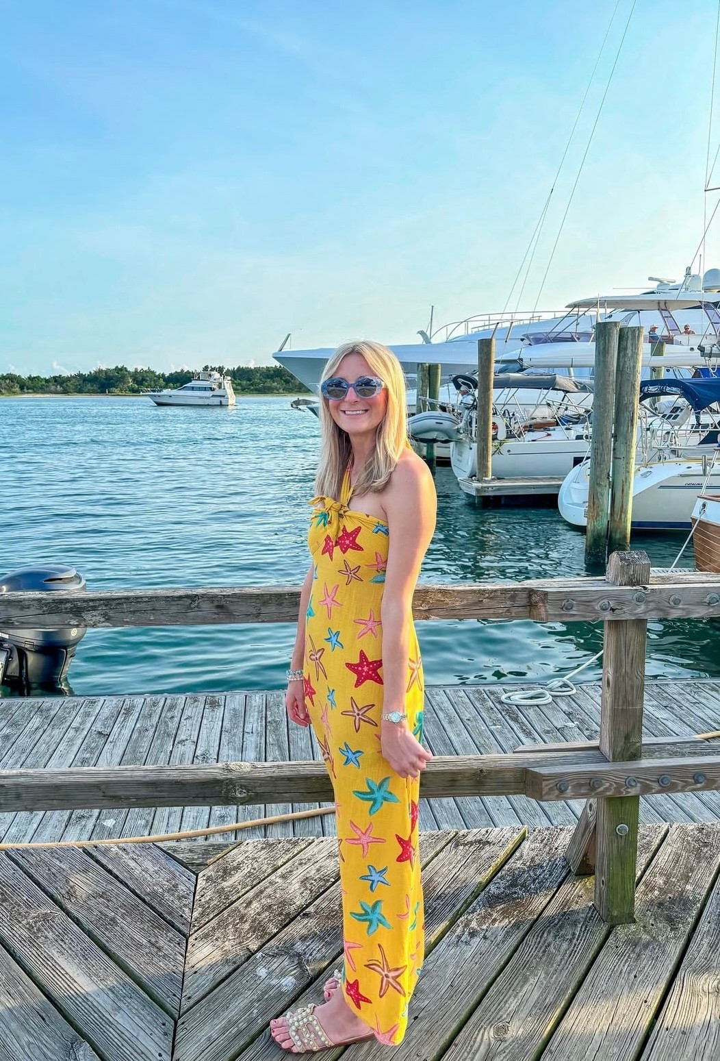 Obsessed with this fun summer dress! 🐟🐠

Linking exact and similar items for this outfit! 

#LTKFindsUnder100 #LTKSeasonal