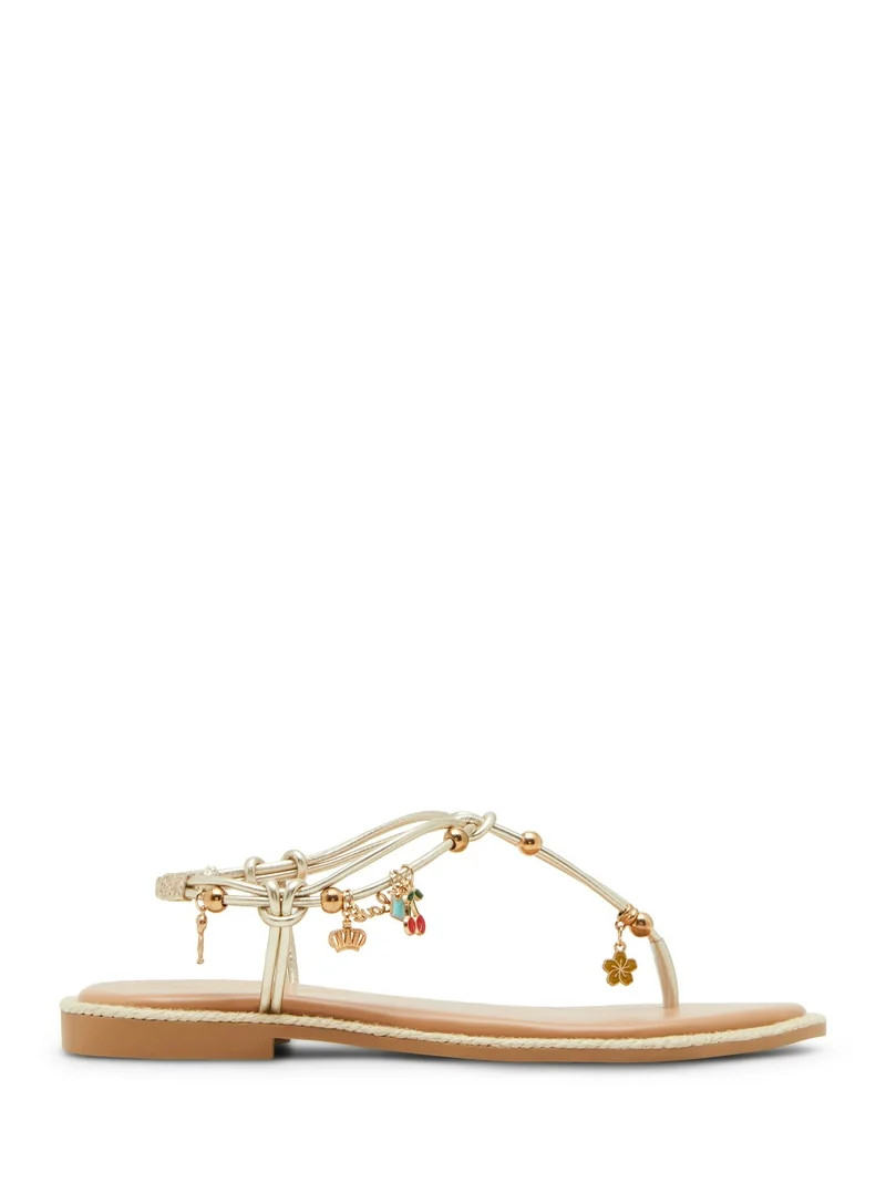 Madden Girl Women's Shelly T-Strap Sandal with Charms - Walmart.com | Walmart (US)