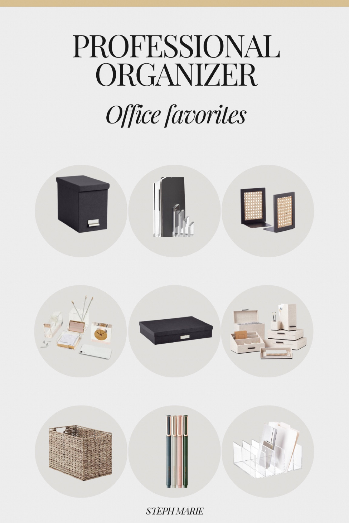 My favorite office organization products right now ✨ 

#professionalorganizer #officeorganization 

#LTKStyleTip #LTKHome
