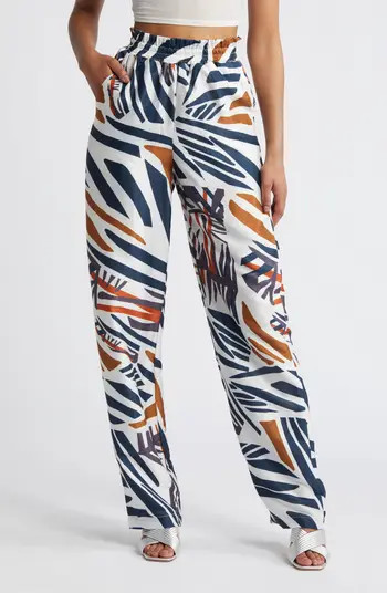 Leer Print Palazzo Pants | Nordstrom