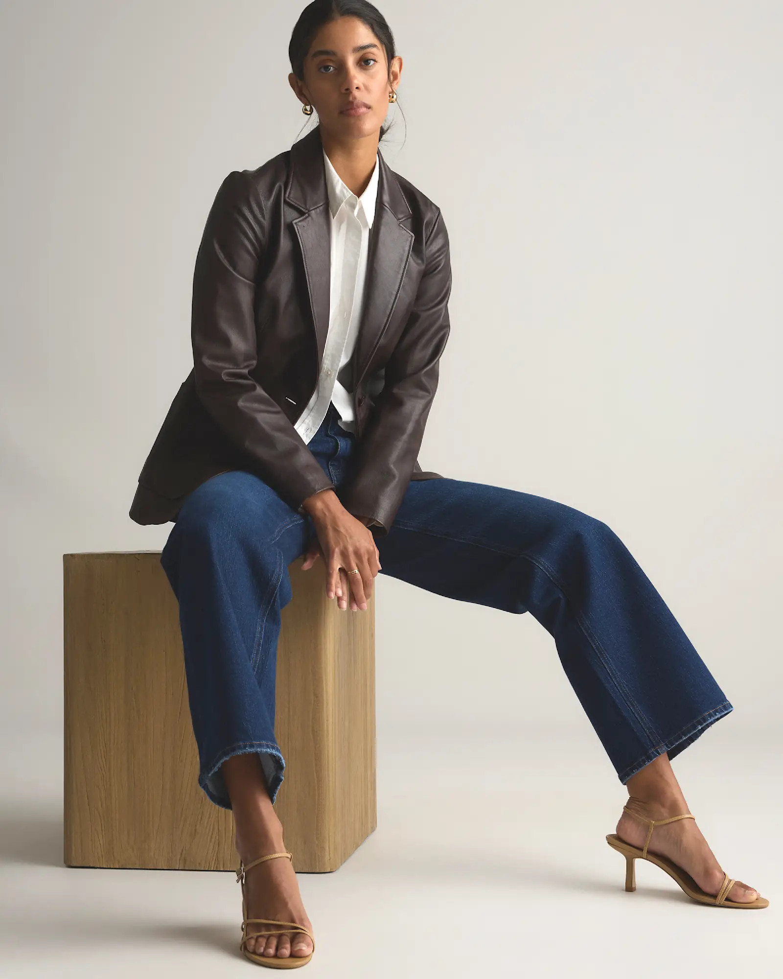 Bella Stretch Relaxed Straight Jeans | Quince