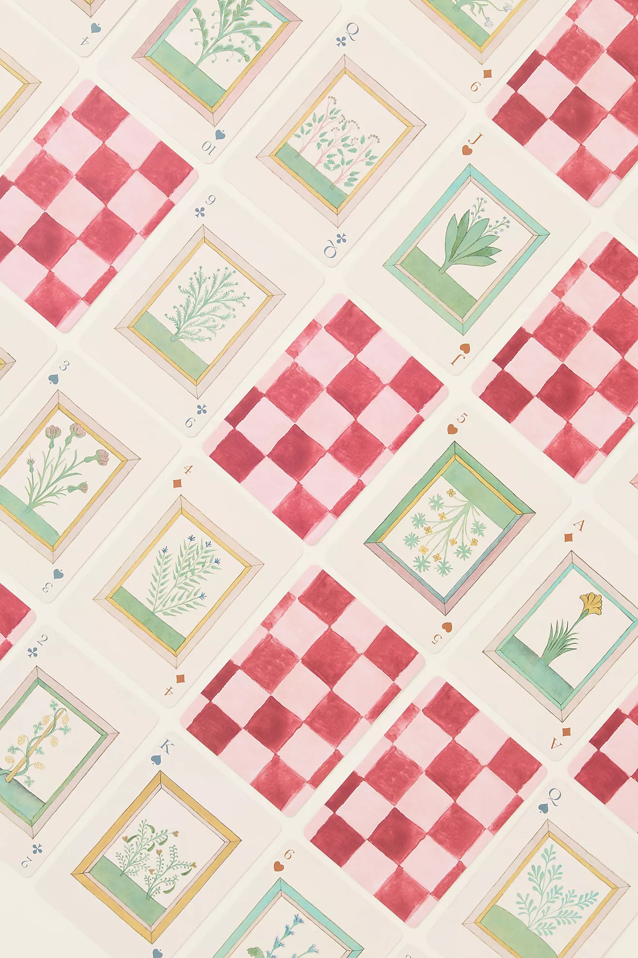 Roomytown Watercolor Playing Cards | Anthropologie (US)