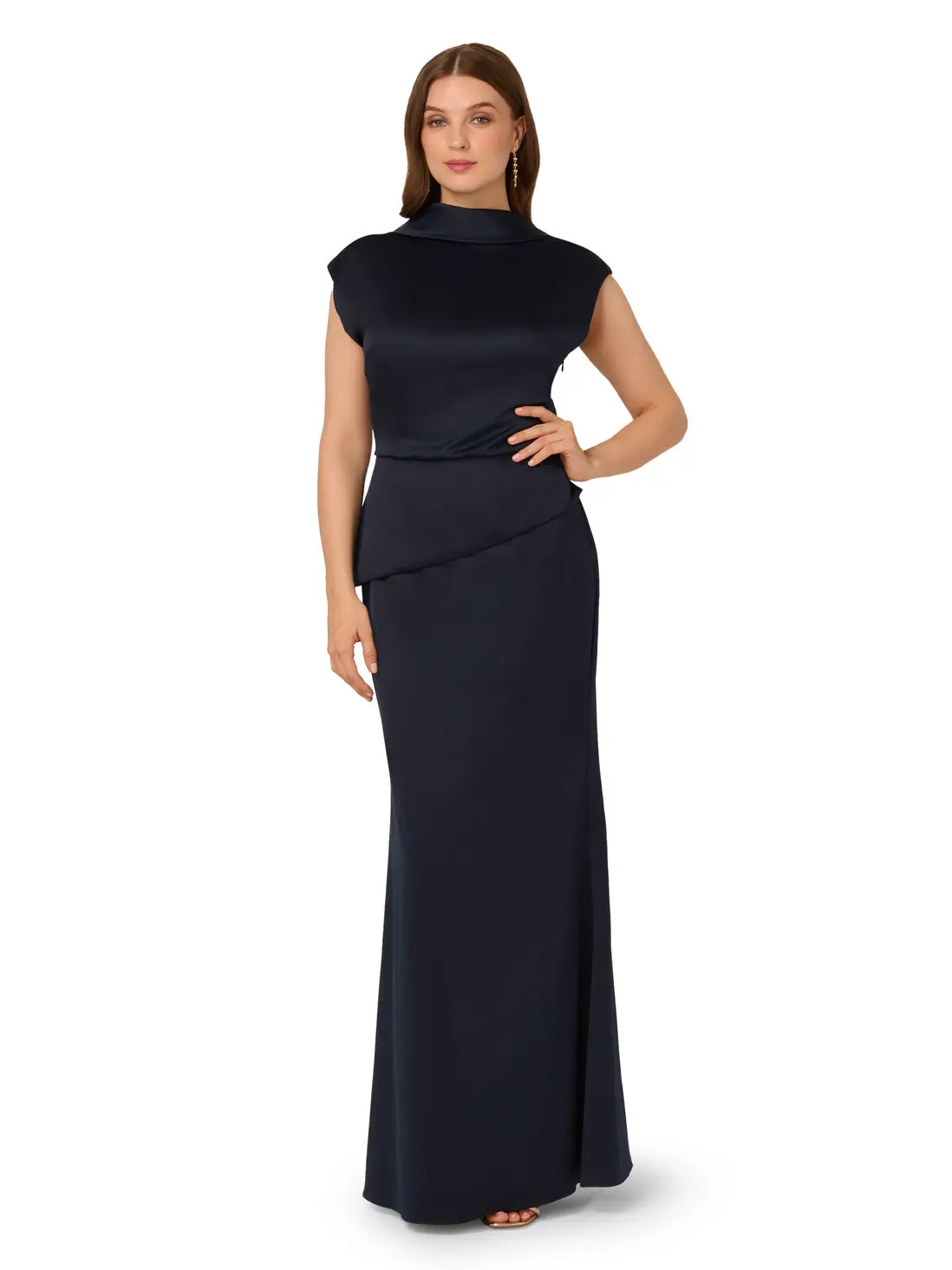 Satin Crepe Midi Dress | Karen Millen