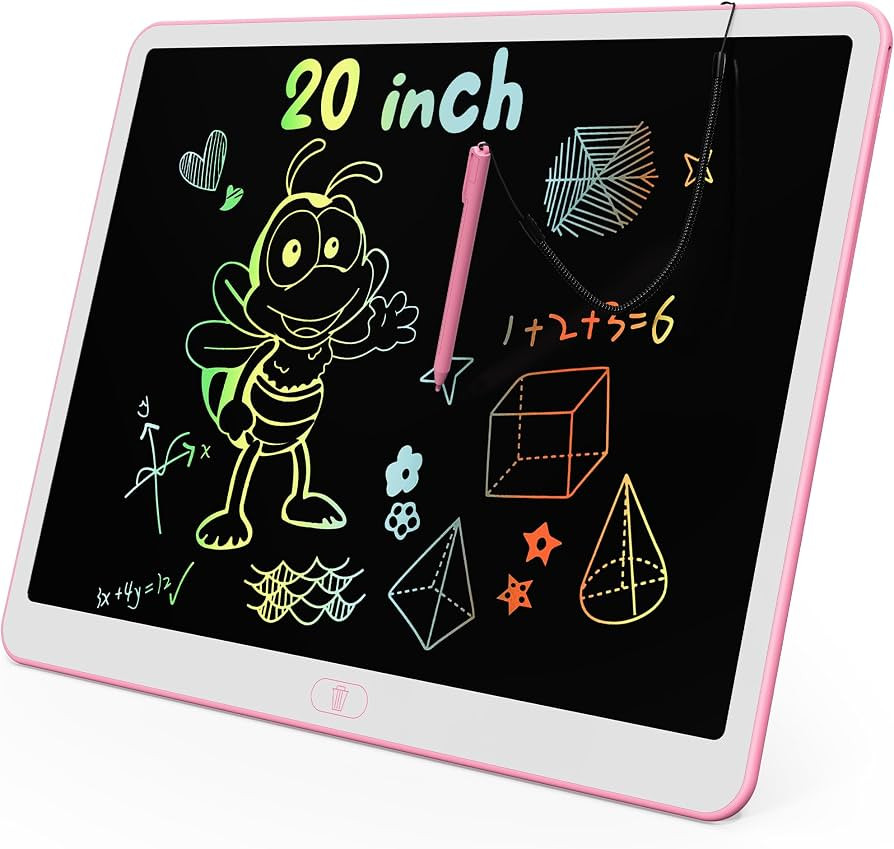 KOKODI LCD Writing Tablet, 20 Inch Colorful Toddler Doodle Board Drawing Tablet, Erasable Reusabl... | Amazon (US)