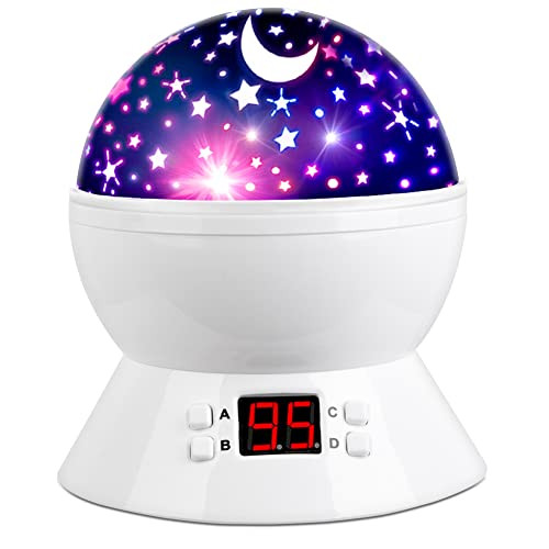 MOKOQI Star Projector Night Lights for Kids With Timer, Gifts for 1 - 14 Year Old Girl and Boy, Room | Amazon (US)