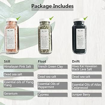 Amazon.com: Bath Salt Spa Gift Set Collection – All-Natural, Vegan, Handmade, Organic Essential... | Amazon (US)
