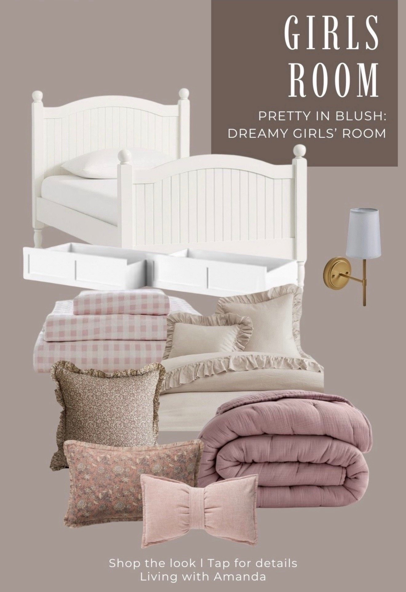Designing cozy spaces for kids is all about layering timeless pieces with a touch of whimsy. I love how this look came together: the Pottery Barn bed as a classic foundation, layered with a soft Quince coverlet and a sweet Pottery Barn Kids duvet for comfort. The Joon Loloi pillow adds that perfect pop of texture and personality.

Linking everything here so you can recreate @homedepot @wayfair this cozy girls’ room look 🫶

#LTKKids #LTKHome #LTKSeasonal

#LTKKids #LTKHome #LTKFamily

#LTKmomlife #LTKHoliday #LTKHome

#LTKHome #LTKSaleAlert #LTKSeasonal